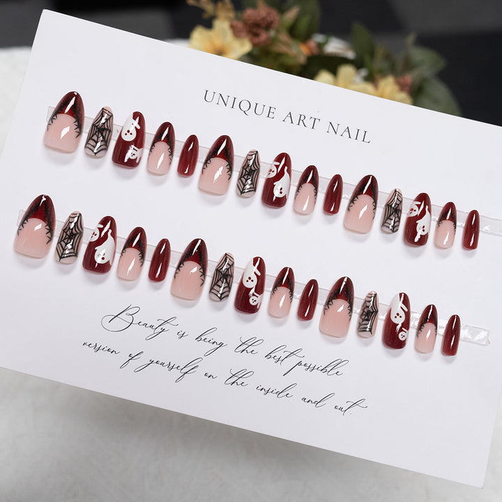 Halloween-Themen Press-On Nagelkunst Set