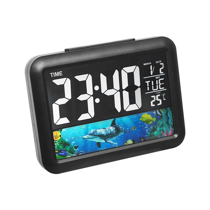 Digitaler Wecker mit Unterwassermotiv Karnz
