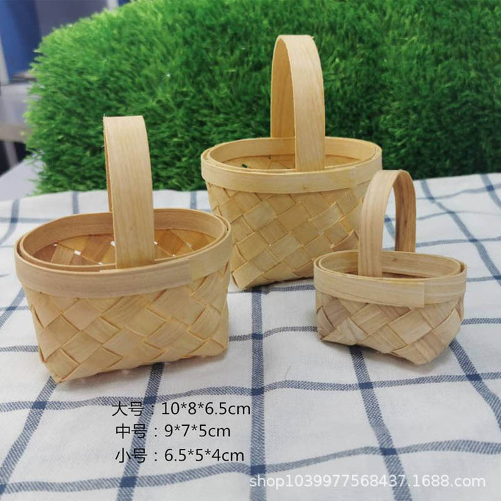 Dekorative Mini Geflochtene Geschenkkorb Karnz