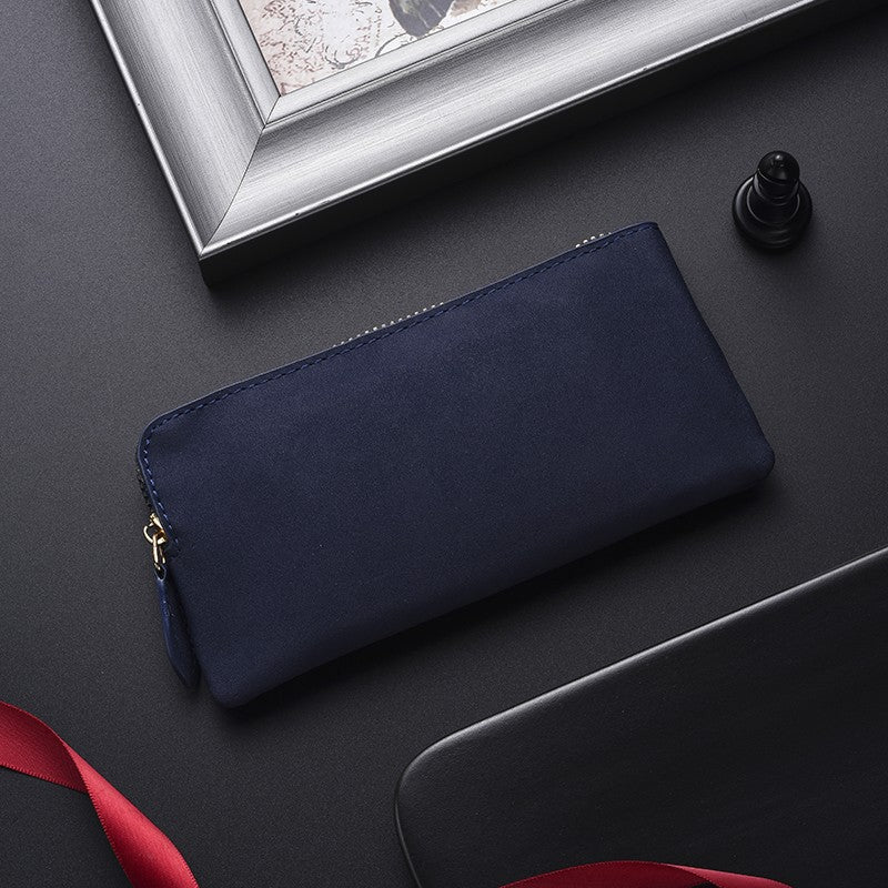 Premium Leder Reißverschluss Geldbörsen Organizer Karnz