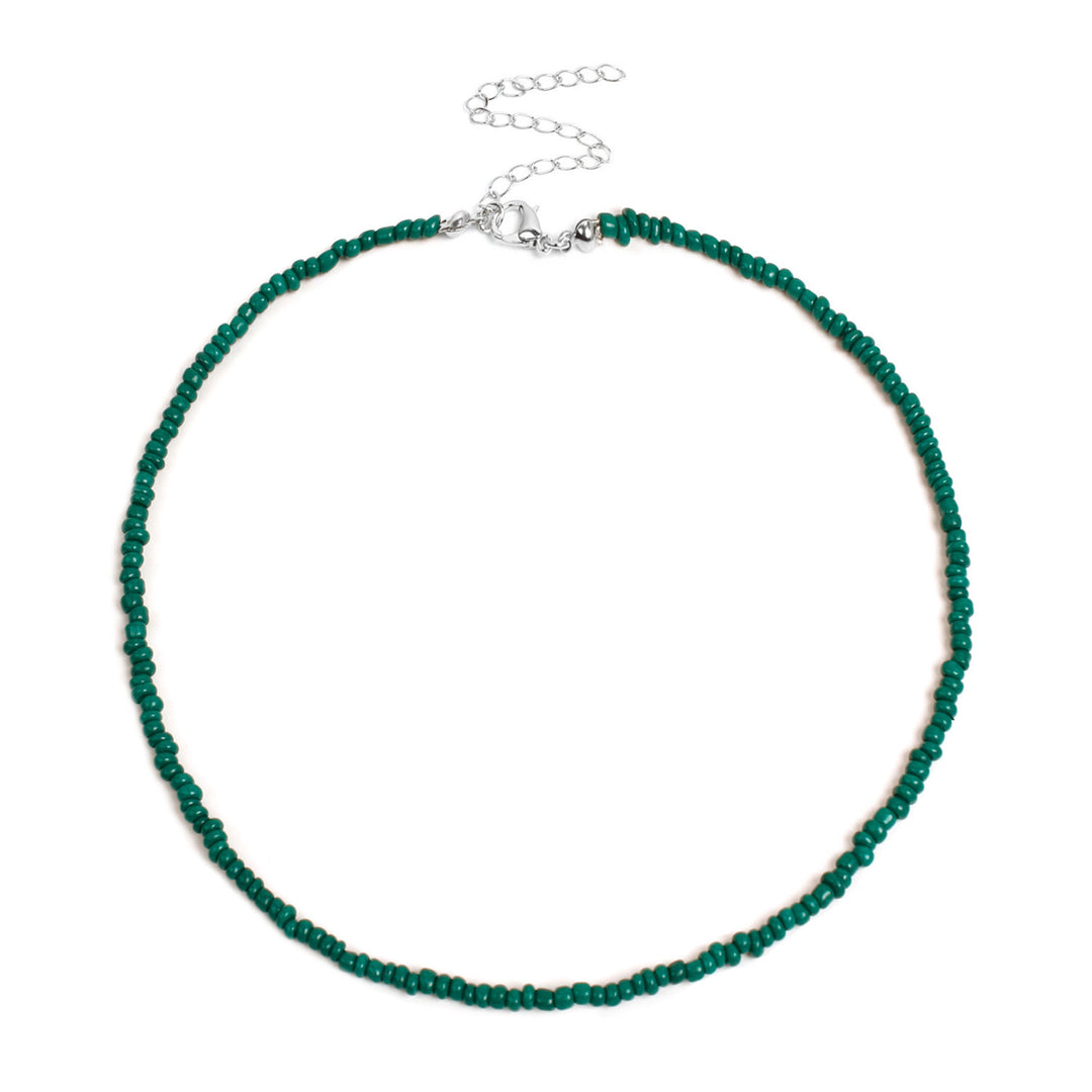 Buntes Perlen-Choker-Halsband Karnz