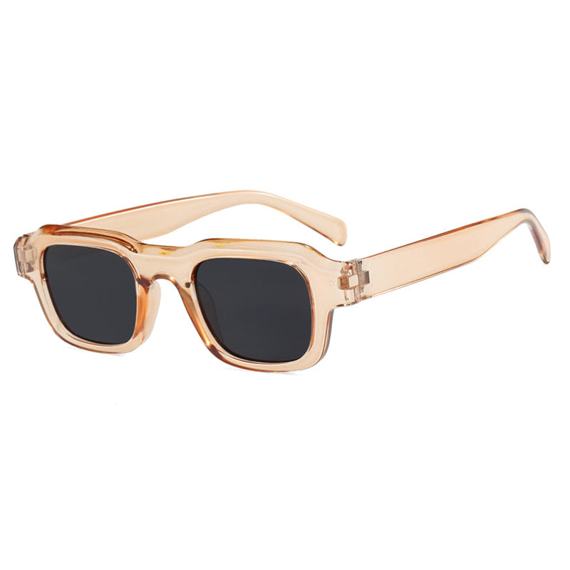 Damen moderne quadratische Sonnenbrille mit schützendem Polycarbonat-Rahmen Karnz