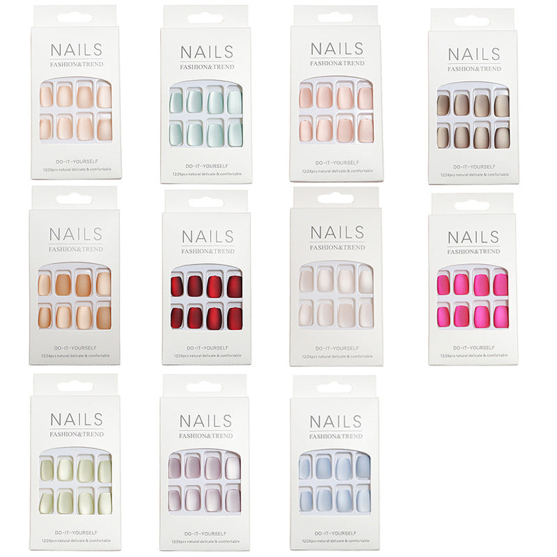 DIY natürliche Finish Press-On Nagelspitzen Karnz