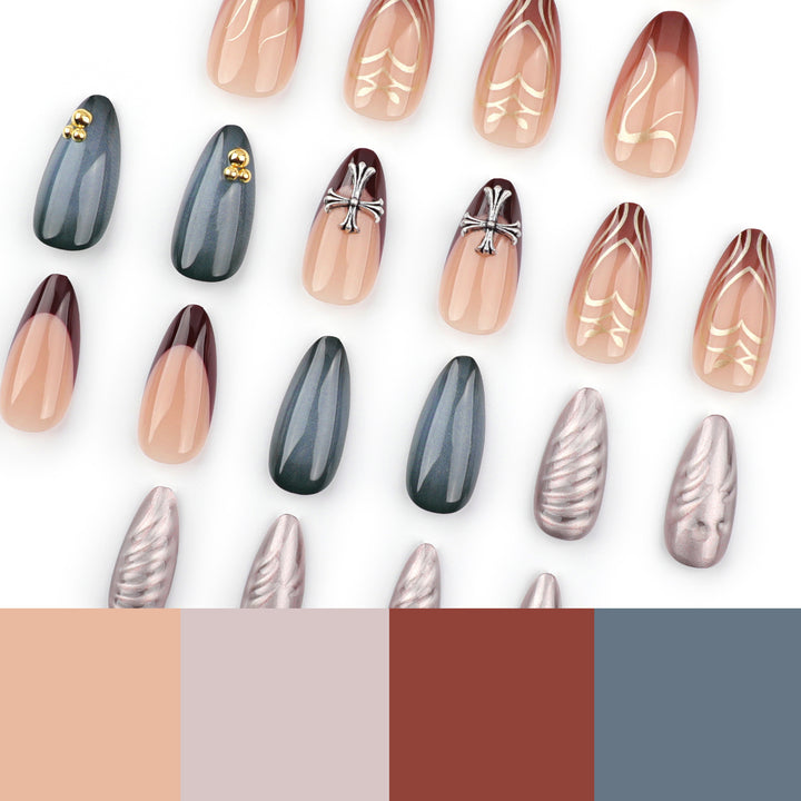 Kunstvolle und elegante Nagelverzierung Karnz