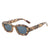 Damen Modische Sonnenbrille im Retro-Stil mit weitem Rahmen Karnz