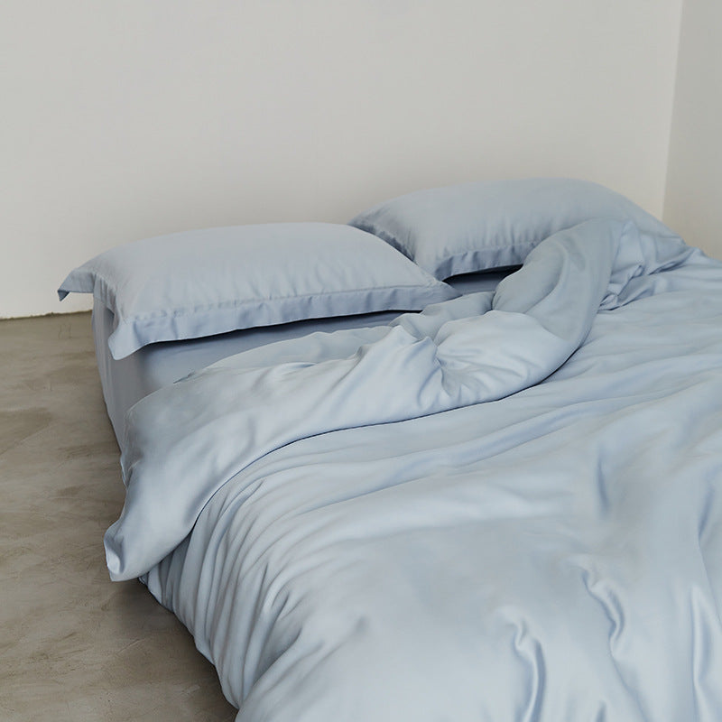 Luxus-Baumwollsatin-Bettgarnitur mit seidig-weichem Soft-Touch und Hotelverschluss