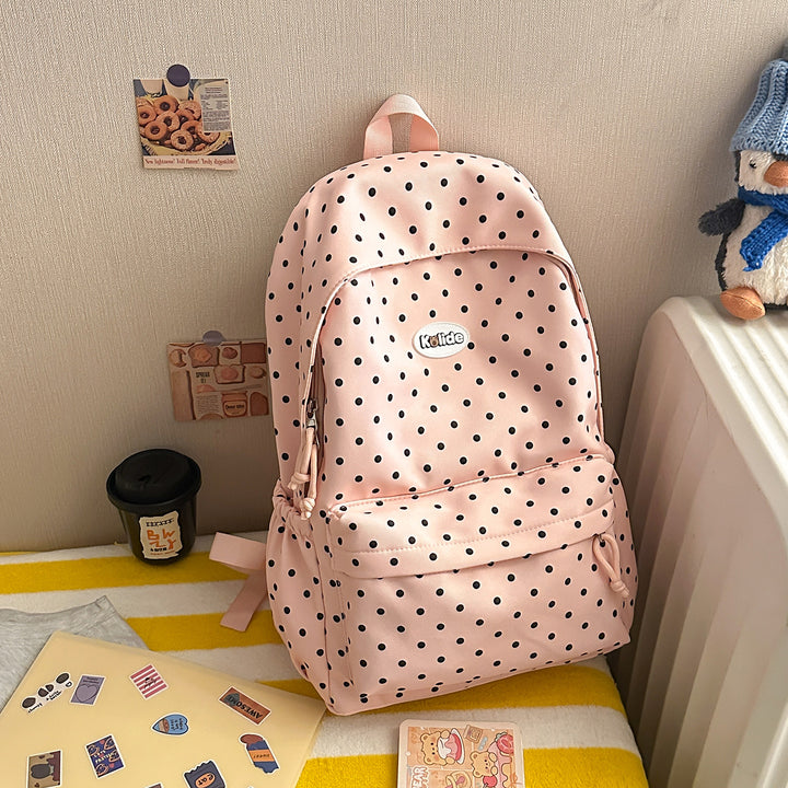 Stilvolle Punktmuster Leichte Rucksack Karnz