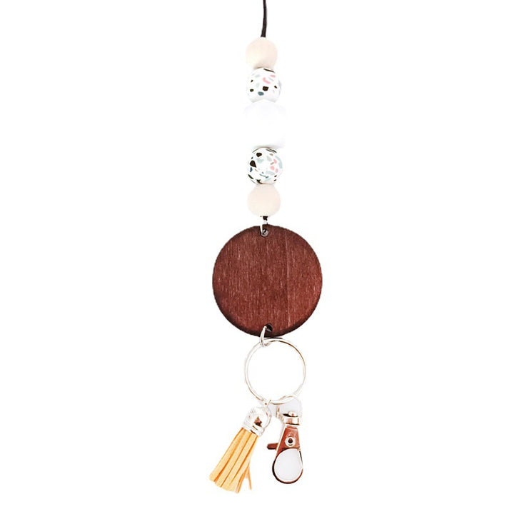 Holzperlen Schlüsselanhänger Halter Karnz