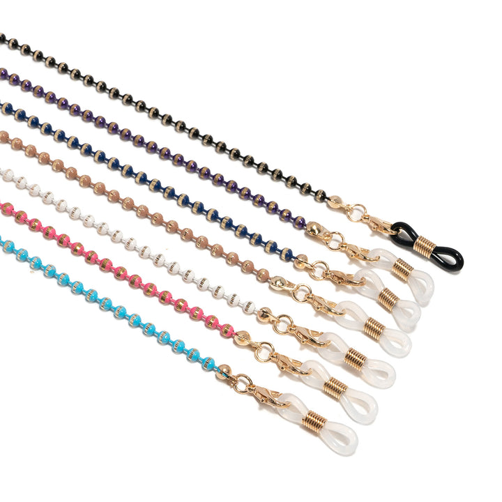 Elegante Perlen Brillenhalter Kette Karnz