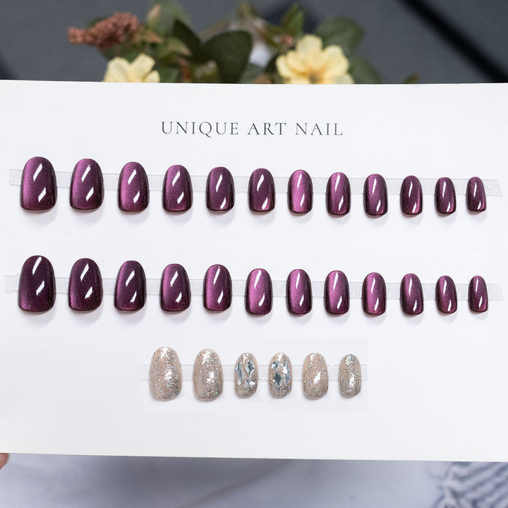 Hochglanz Press-On Nagelkunst