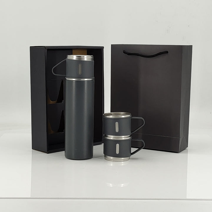 Damen Isolierflasche mit integrierten Tassen Karnz