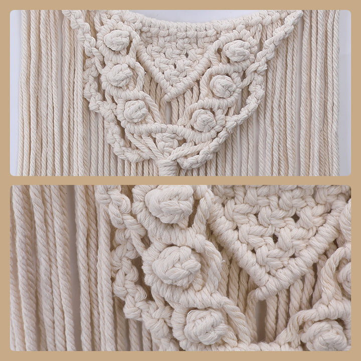 Dekorativer Makramee Wandbehang mit Boho-Design Karnz