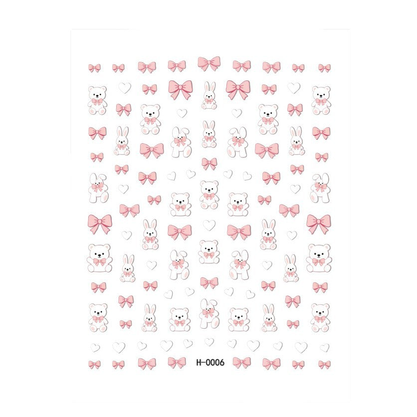 Niedliche Hunde-Themen-Nagelkunst-Sticker