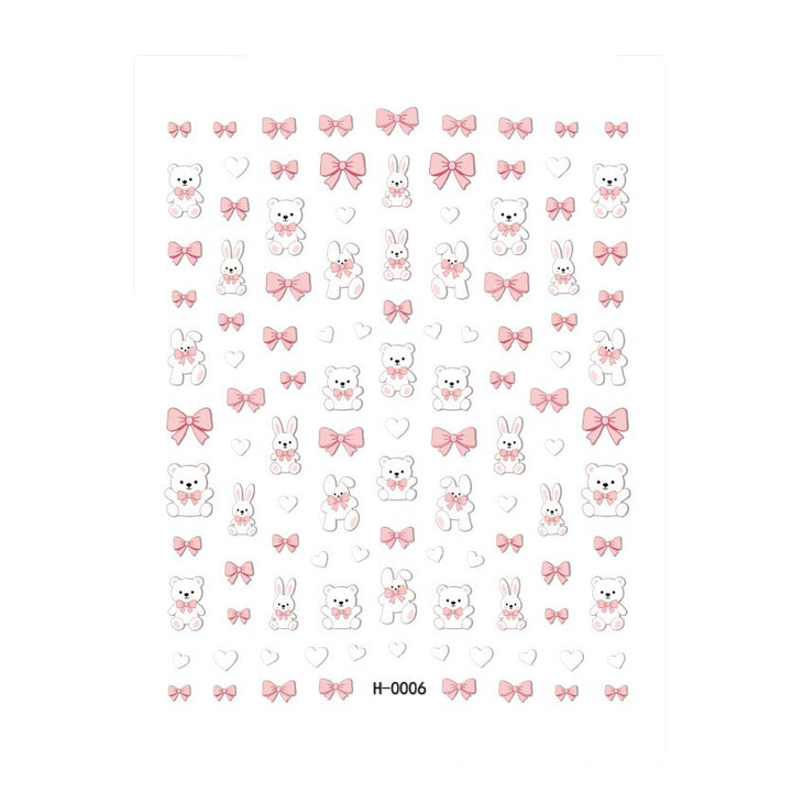 Niedliche Hunde-Themen-Nagelkunst-Sticker