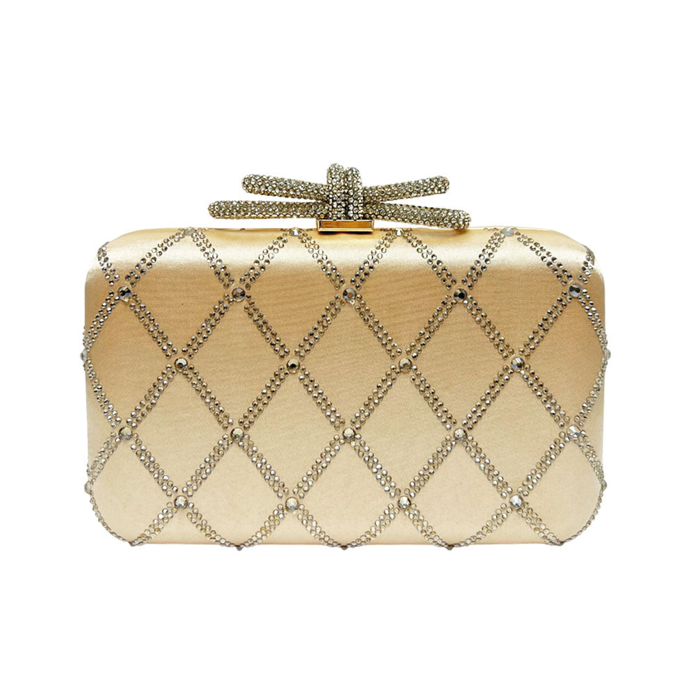 Dekorative mit Strass besetzte Abend-Clutch