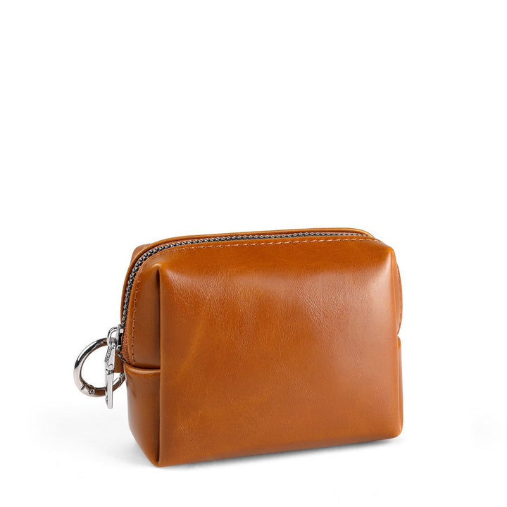 Texturierter Leder Kosmetik Organizer