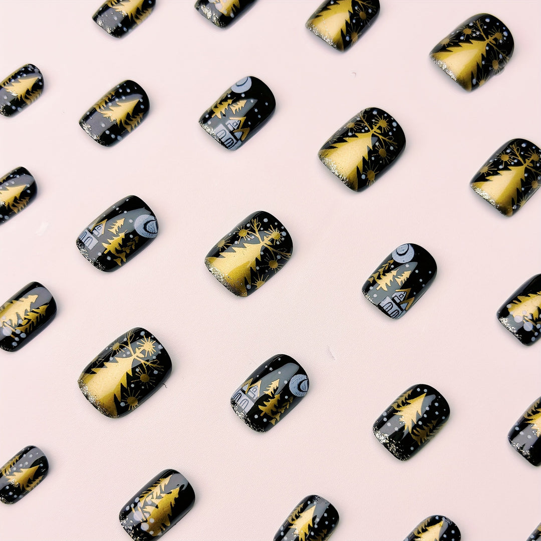 Elegante Winterliche Nagelkunst Karnz