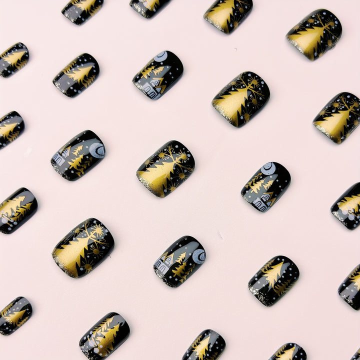 Elegante Winterliche Nagelkunst Karnz