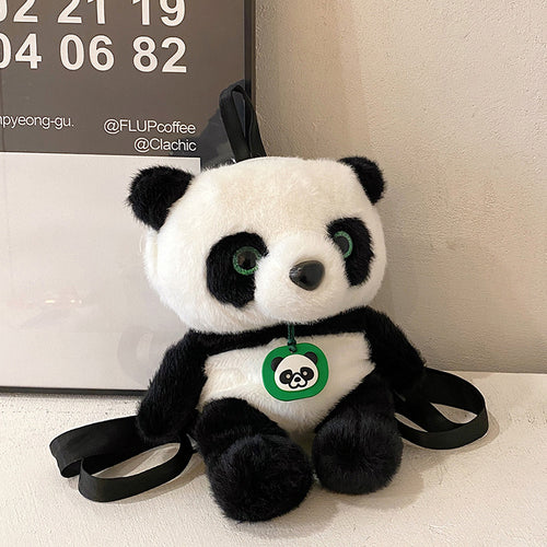 Plüsch Panda Design Mini Rucksack