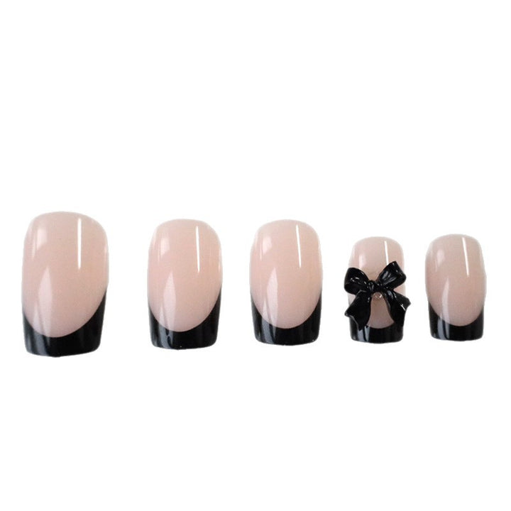 Elegantes Nagelkunstset mit Schleifenverzierung Karnz