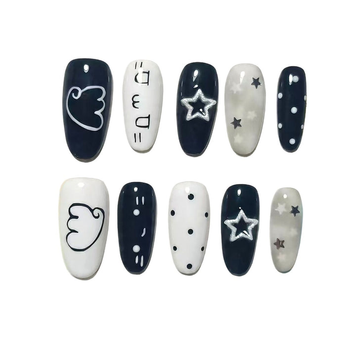 Künstlerisches Stiletto-Nagelset Karnz