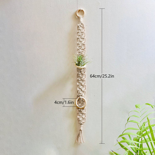Macrame Wand Pflanzenhalter Karnz