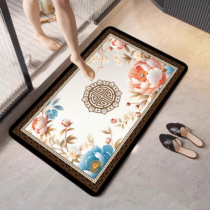 Elegante geometrische Badmatte Karnz