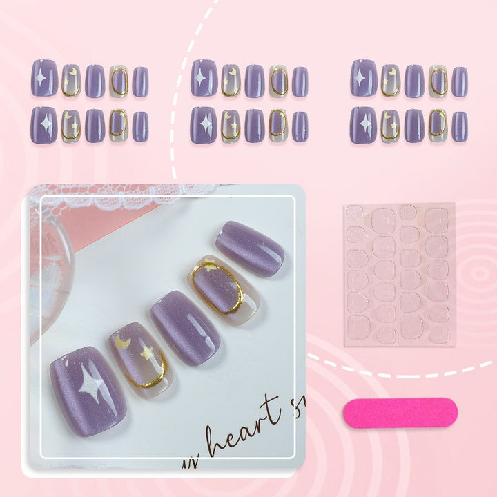 Himmlisches Sternen Nacht Press-On Nail Set