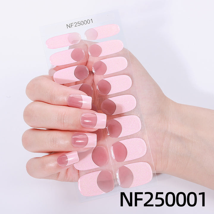 Elegante florale Gel-Nagel-Wickel