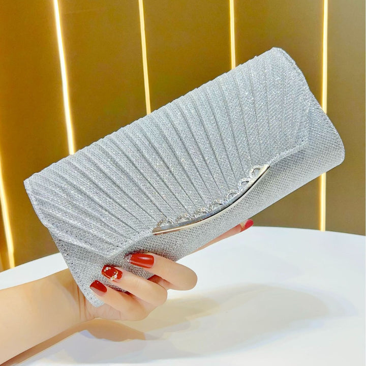 Texturierte Abend-Clutch