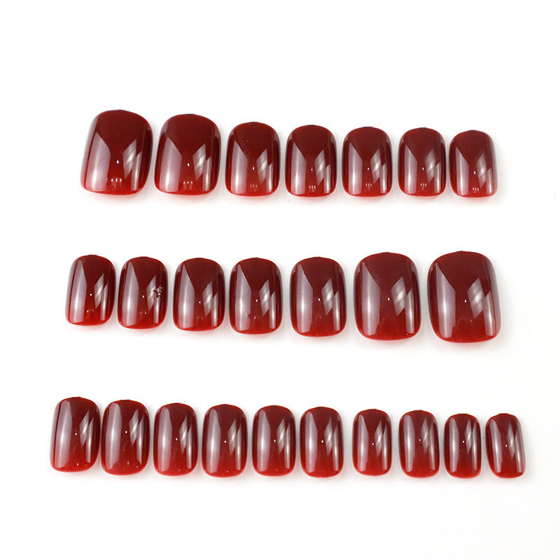 Glänzendes, langanhaltendes Press-On-Nagelset Karnz