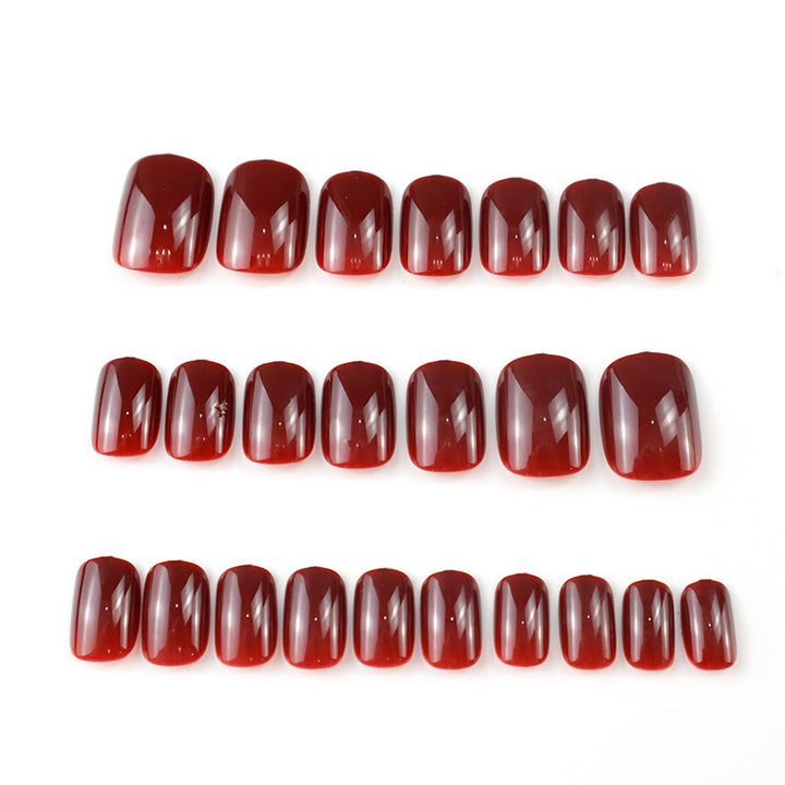 Glänzendes, langanhaltendes Press-On-Nagelset Karnz
