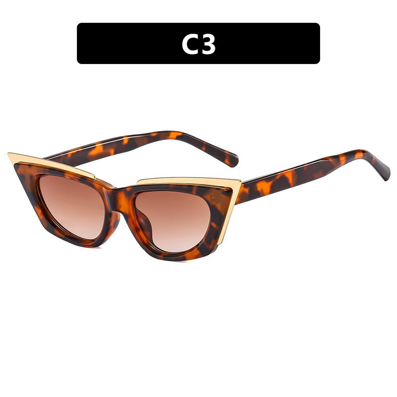 Damen extravagante Cat-Eye Sonnenbrille Karnz