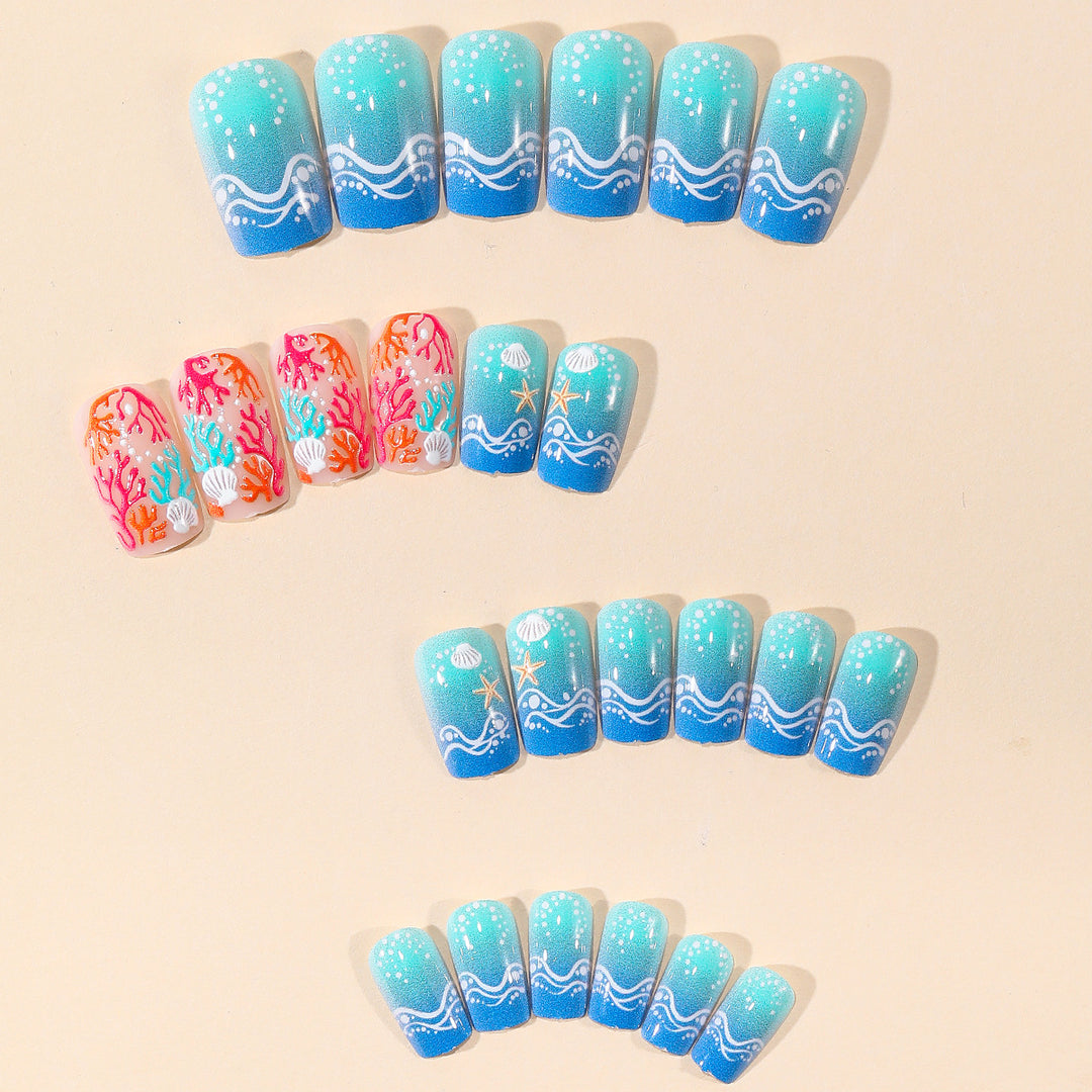 Ozean-inspirierte Nail Art Dekorationsset Karnz