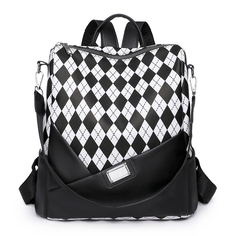 Stilvolle Harlequin-Muster Rucksack