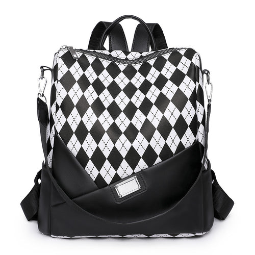 Stilvolle Harlequin-Muster Rucksack