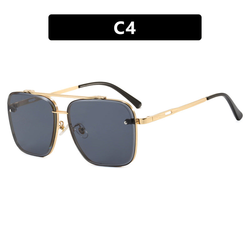 Damen quadratische Sonnenbrille mit schützenden Gläsern und modernem Metallrahmen Karnz