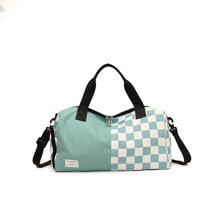 Karierter Muster langlebige Reise-Duffel