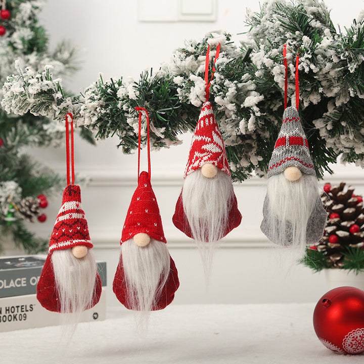 Niedliche Weihnachtsbaumdekoration im Gnom-Design Karnz