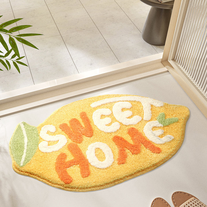 Dekorativer Zitronenförmiger Teppich für die Home Decor
