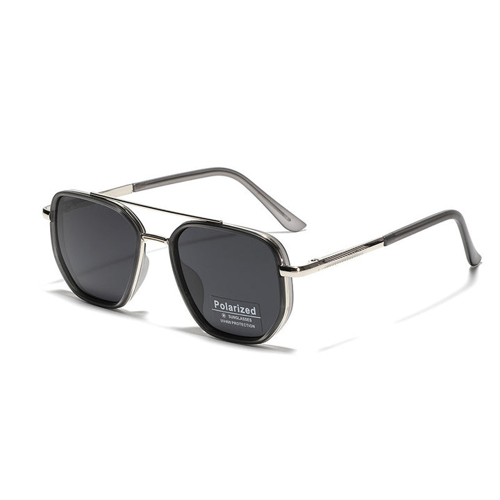 Damen Quadratische Sonnenbrille mit polarisierten Gläsern und elegantem Metallrahmen Karnz