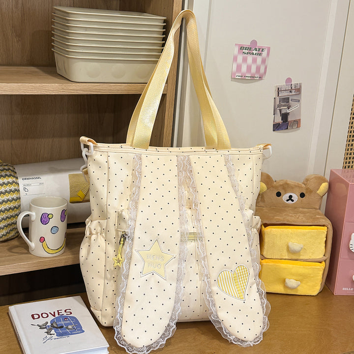 Verspielter dekorativer Patchwork-Rucksack Karnz