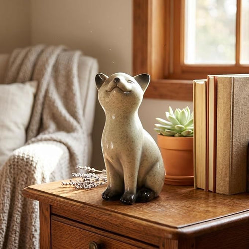 Resinstatue einer Katze Karnz
