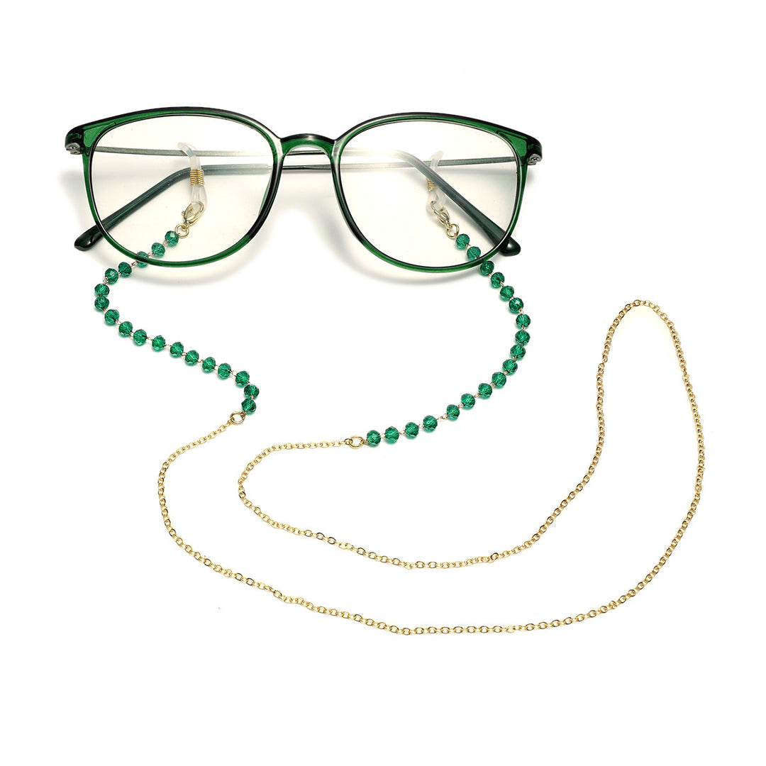 Elegante Perlen Brillen Kette Karnz