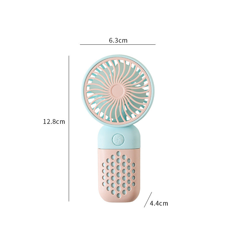 Damen Tragbarer Mini Handventilator mit ergonomischem Griff und USB Ladefunktion Karnz