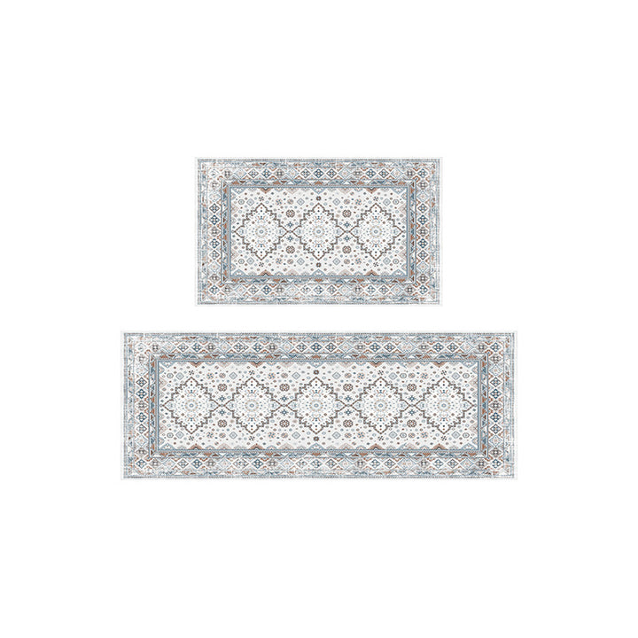 Künstlerisches Vintage geometrisches Teppichset Karnz