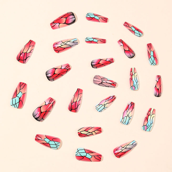 Künstlerische Crackle Nagelkunst Erweiterungen Karnz