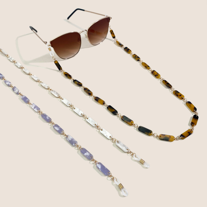 Chic Schildpatt Brillen Kette Karnz