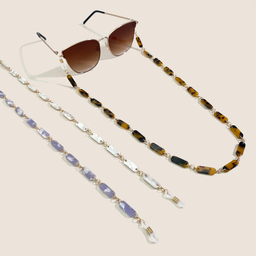 Chic Schildpatt Brillen Kette Karnz