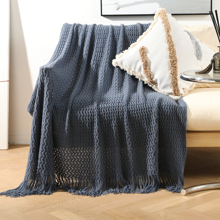 Home Decorative Fringe Strickdecke